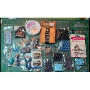 Assorted Jewelry-Making Beads Supplies Set - Mixed Colors & Sizes
